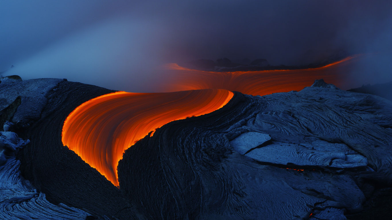 夏威夷基拉韦厄火山的熔岩 (© Toshi Sasaki/Image Bank Film/Getty Images)(Bing China)