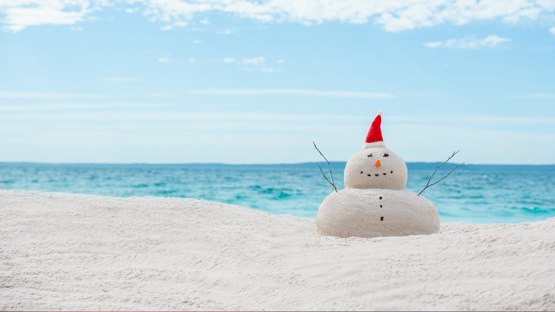 Australian Christmas sandman on a white sand (© fogaas/iStock/Getty Images Plus)(Bing Australia)