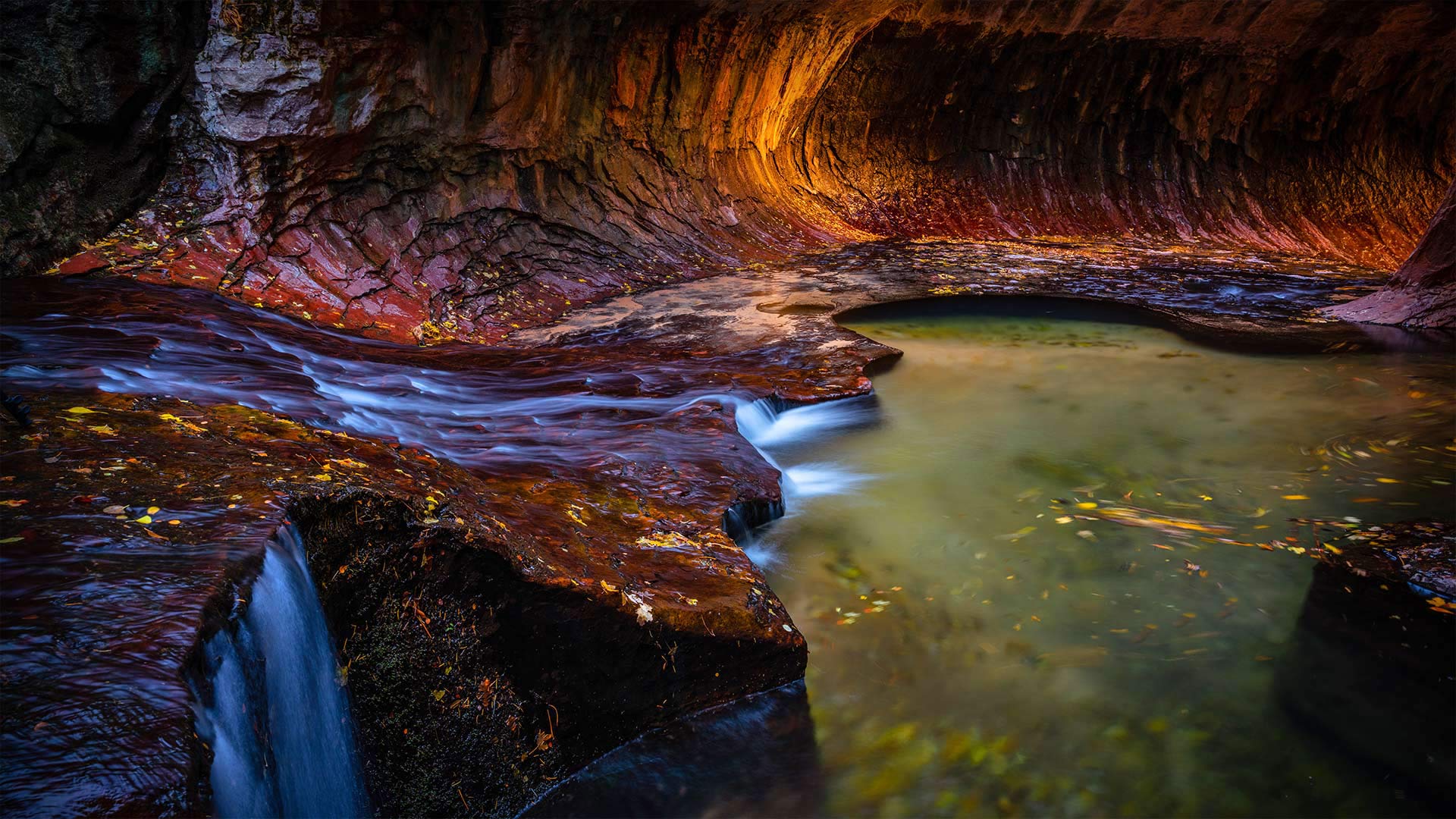 The Subway slot canyon in Zion National Park, Utah (© Stan Moniz/Tandem Stills + Motion)(Bing China)