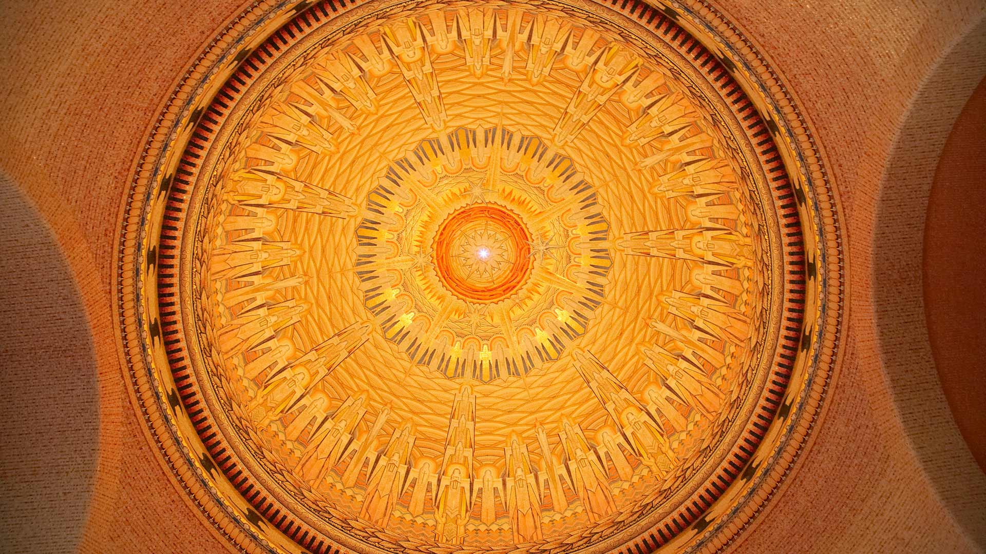 Ceiling of the Tomb of the Unknown Australian Soldier, Australian War Memorial, Canberra (© David Wall/DanitaDelimont.com)(Bing Australia)