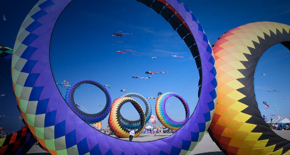 华盛顿国际风筝节上的漂亮风筝 -- Danita Delimont/Getty Images &copy; (Bing China)