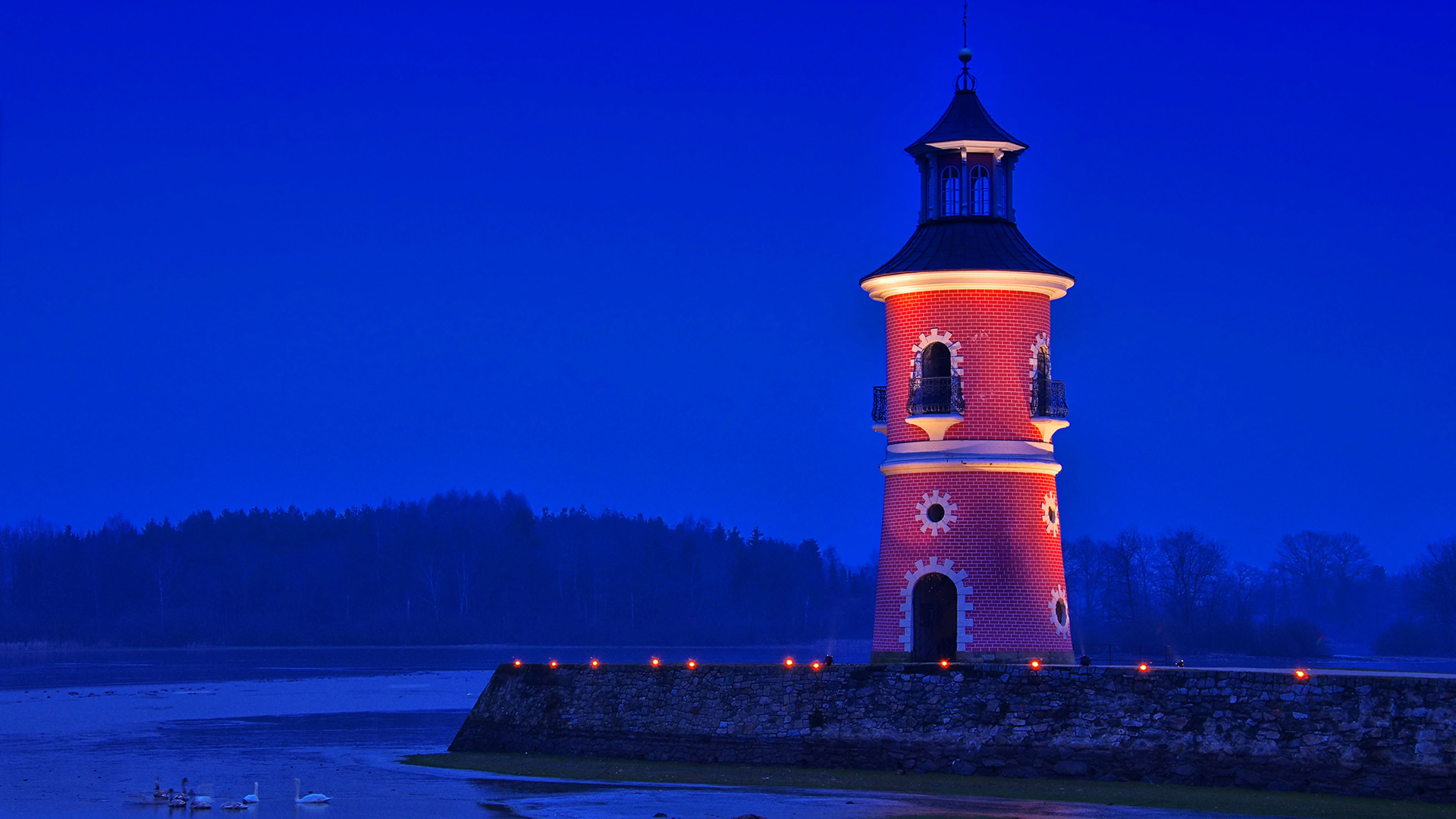 Leuchtturm in Moritzburg, Sachsen, Deutschland (© LianeM/Alamy Stock Photo)(Bing Deutschland)