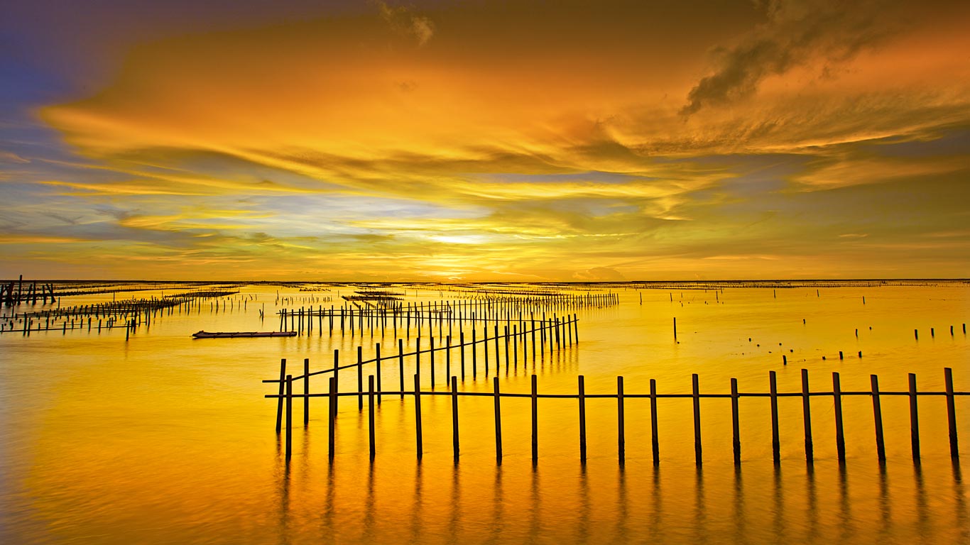 台湾台南七股泻湖 (© Sunrise@dawn Photography/Getty Images)(Bing China)