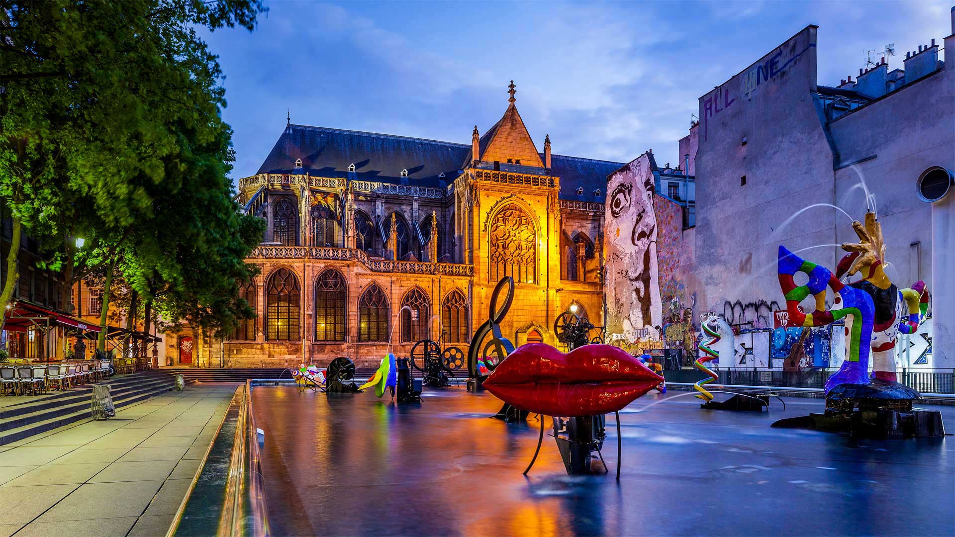 ｢ストラヴィンスキー噴水｣パリ, フランス (© Alessandro Saffo/eStock Photo)(Bing Japan)