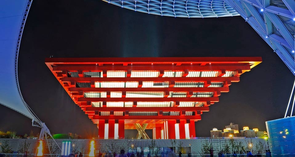 本月上海世博会之最：最难一睹芳容的展馆，中国馆（东方之冠） -- Guo Changyao/Corbis &copy; (Bing China)