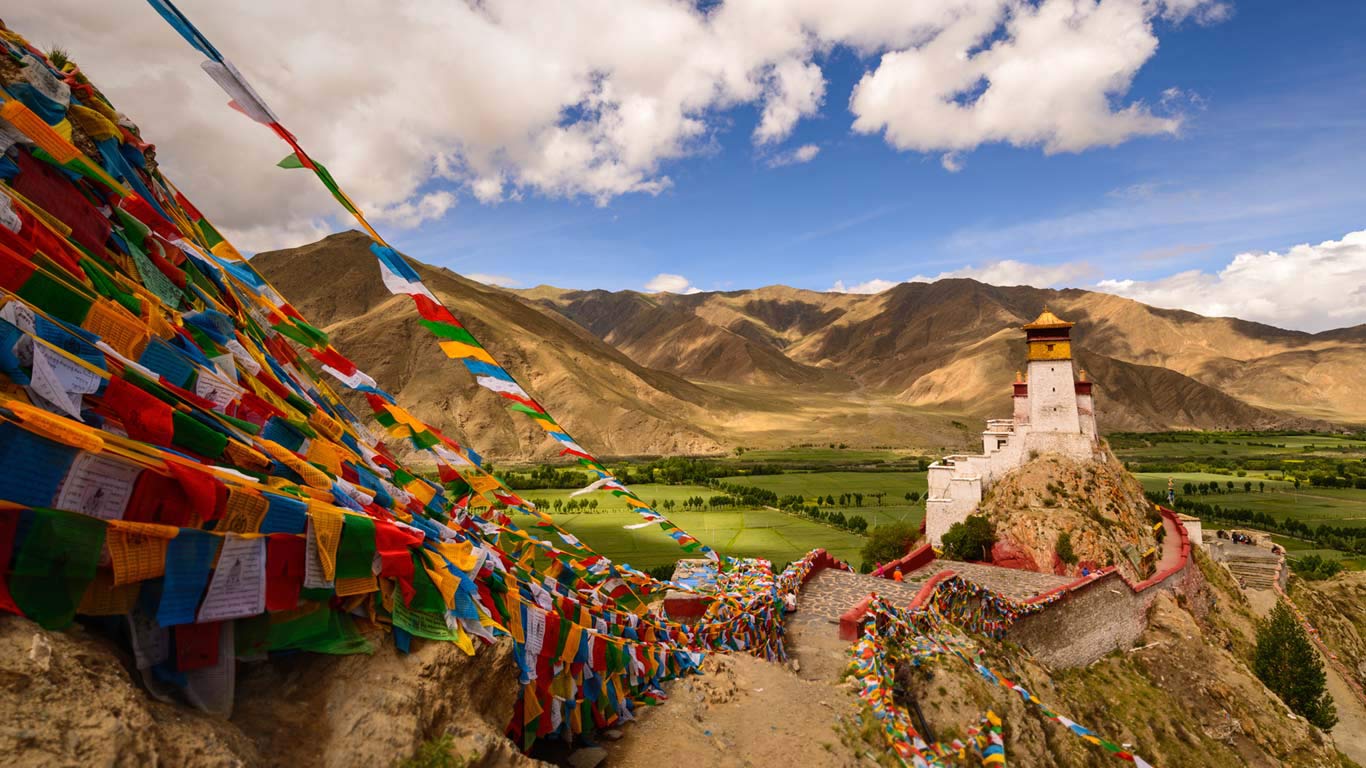 雍布拉康，中国西藏自治区 (© Yumian Deng)(Bing China)