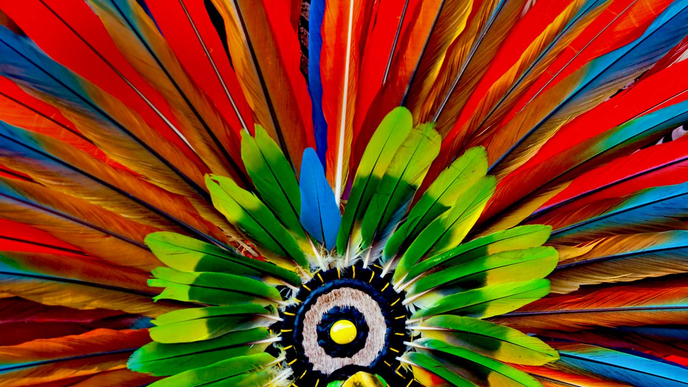 Aztec headdress detail (© Marcia Chambers/Alamy)(Bing United States)