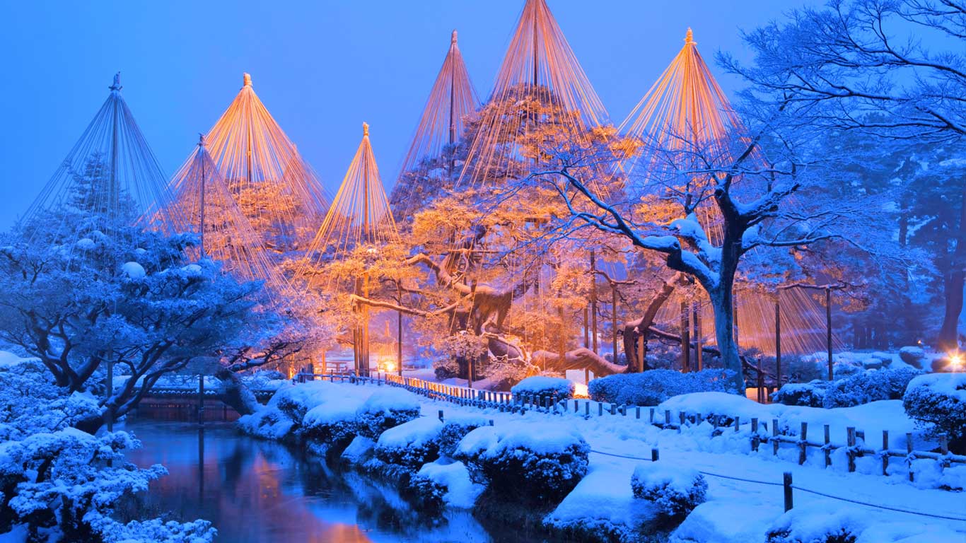 日本，金泽市，兼六园 (© JTB Media Creation, Inc./Alamy)(Bing China)