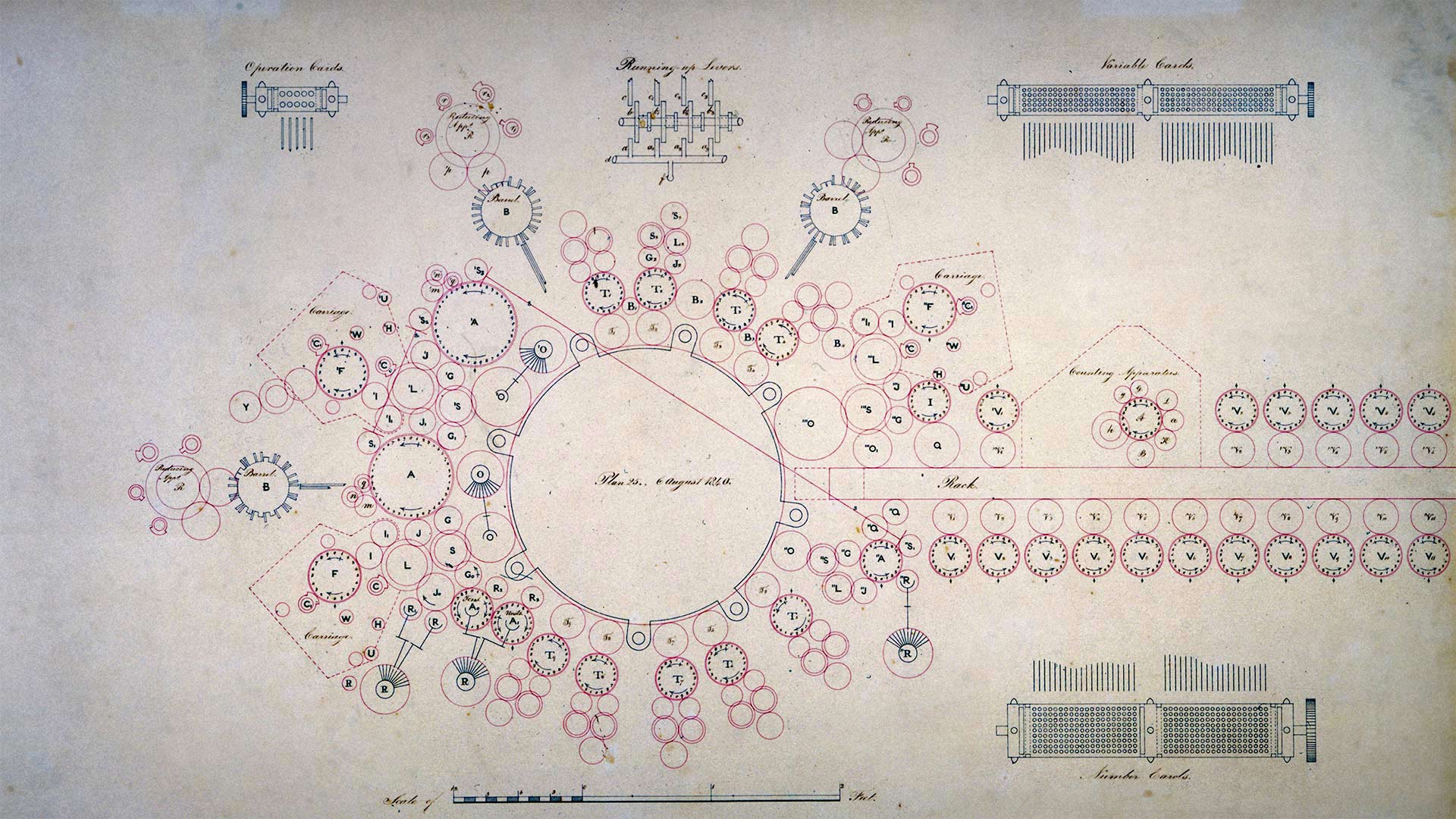 An 1840 design for the Analytical Engine by Charles Babbage (© Science & Society Picture Library/Getty Images)(Bing United States)