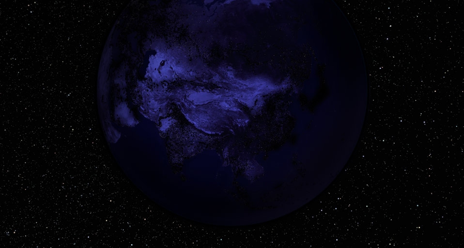 环保没有局外人：期待今晚8：30—9：30，我们为地球关灯一小时 -- Science Photo library/NASA/NOAA/SPL &copy; (Bing China)