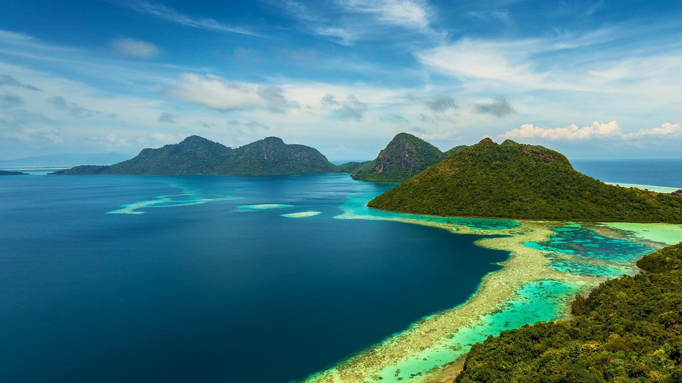 仙本那群岛公园，马来西亚 (© timefocusfilms/Nimia)(Bing China)
