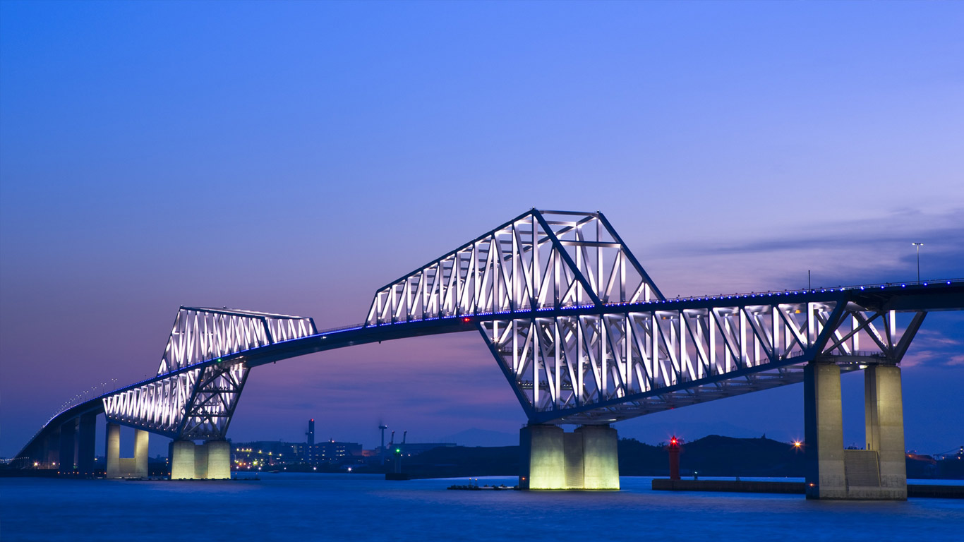 ｢東京ゲートブリッジ｣東京, 東京港 (© amanaimages/Corbis)(Bing Japan)
