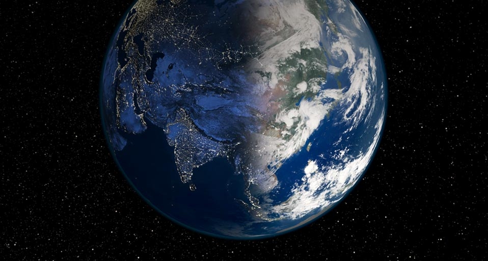 环保没有局外人：期待今晚8：30—9：30，我们为地球关灯一小时 -- Science Photo library/NASA/NOAA/SPL &copy; (Bing China)