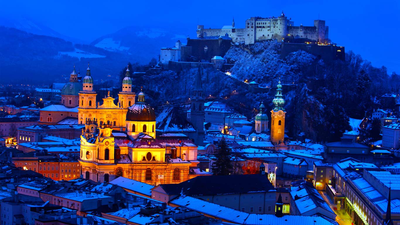 奥地利，萨尔茨堡老城 (© Jochen Tack/age fotostock)(Bing China)
