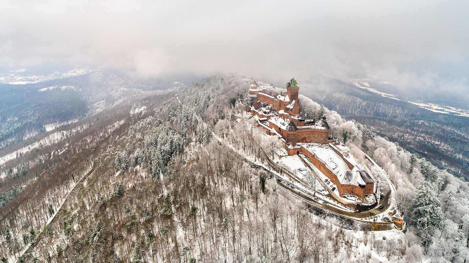 孚日山脉上的国王城堡，法国阿尔萨斯 (© Leonid Andronov/Shutterstock)(Bing China)