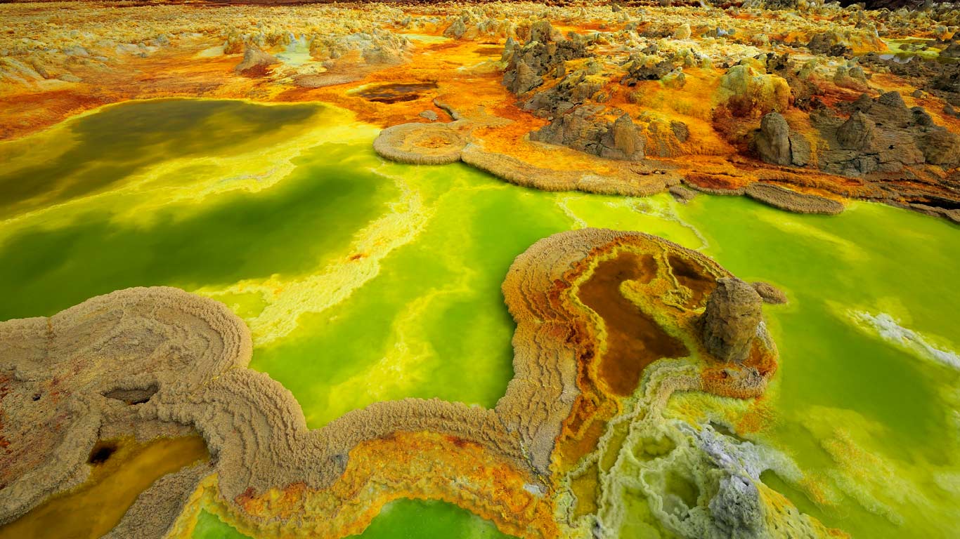 ｢ダロル火山｣エチオピア (© Kazuyoshi Nomachi/Corbis)(Bing Japan)