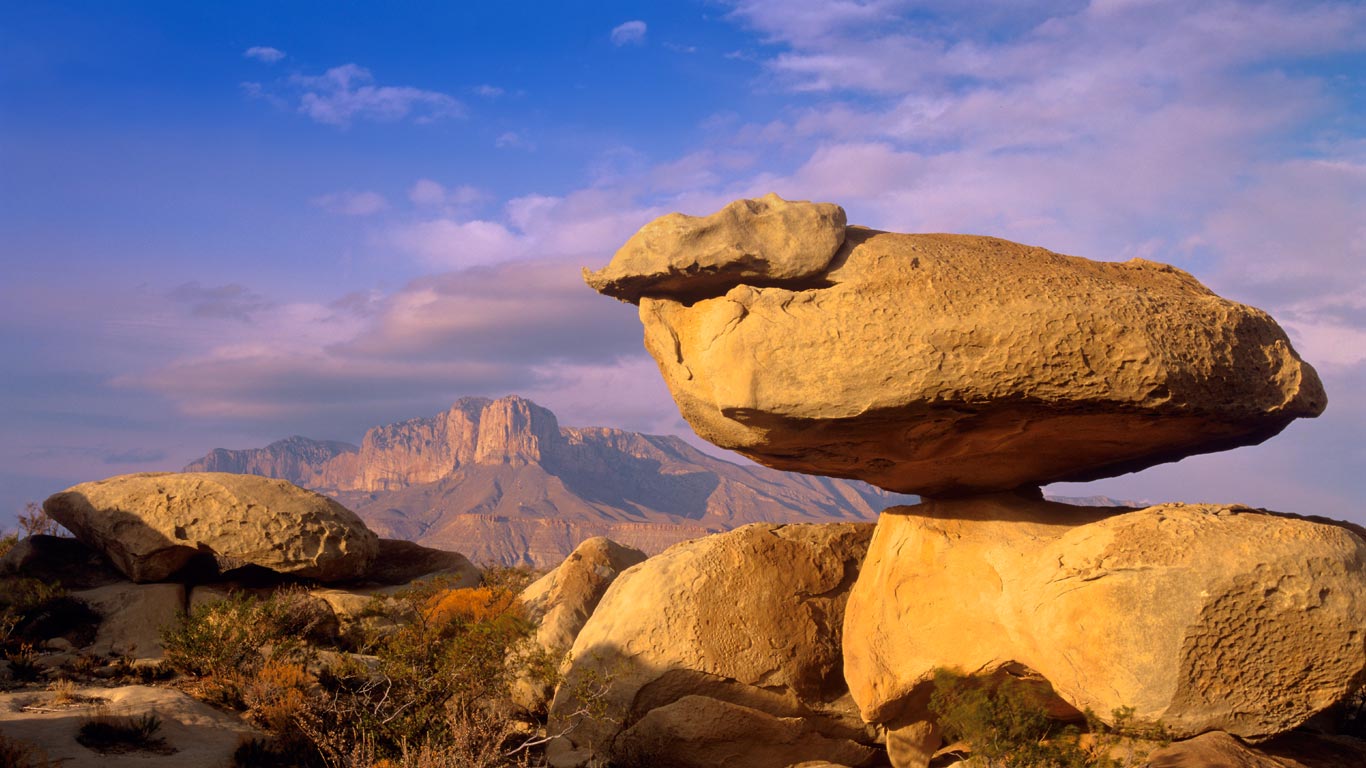 Felsformation im Guadalupe-Mountains-Nationalpark, Texas (© Minden Pictures/SuperStock)(Bing Deutschland)