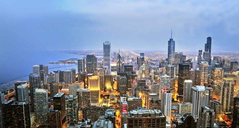 芝加哥夜景 -- Anjan Hegde/Getty Images &copy; (Bing China)