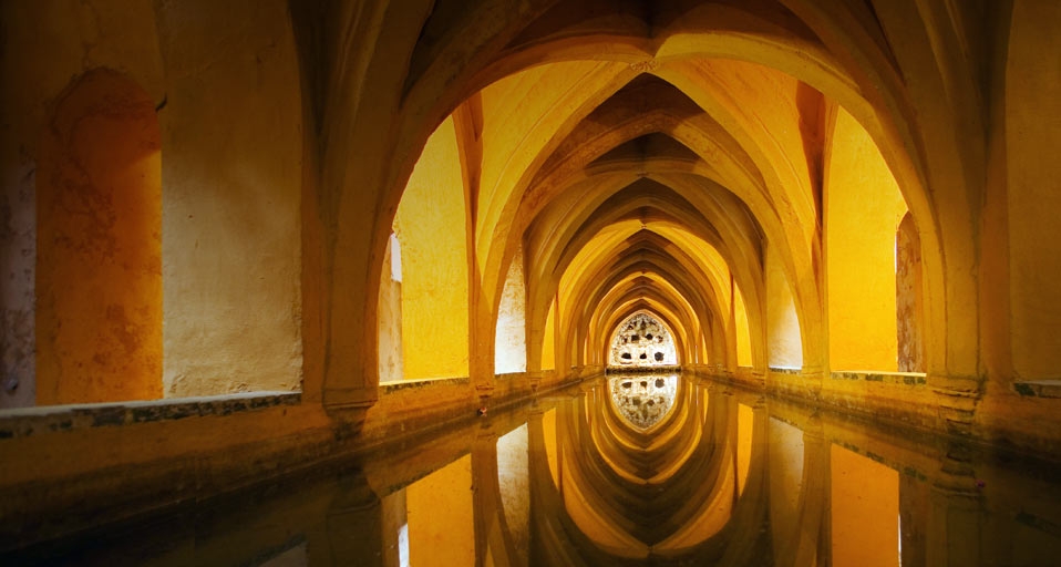 The Baths of Lady Maria de Padilla at the Alcázar of Seville royal palace, Seville, Spain -- SIME/eStock Photo &copy; (Bing Canada)