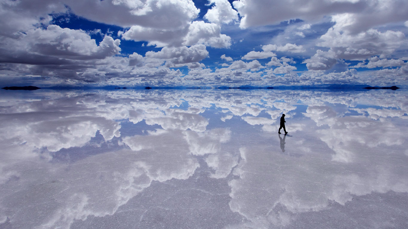 玻利维亚的乌尤尼盐沼 (© Kazuyoshi Nomachi/Corbis)(Bing China)