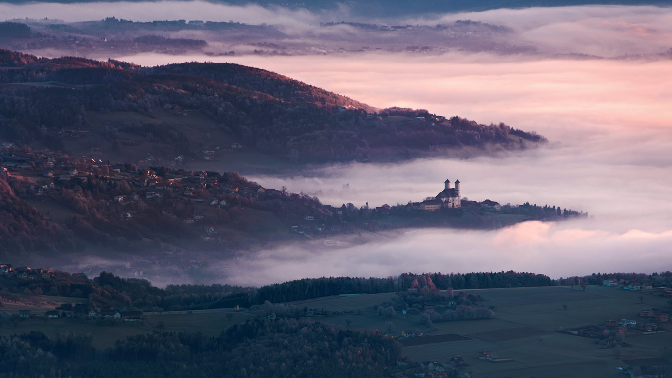 Alpine foothills surrounding the town of Weiz in Styria, Austria (© Andreas Neuburger/Getty Images)(Bing United States)