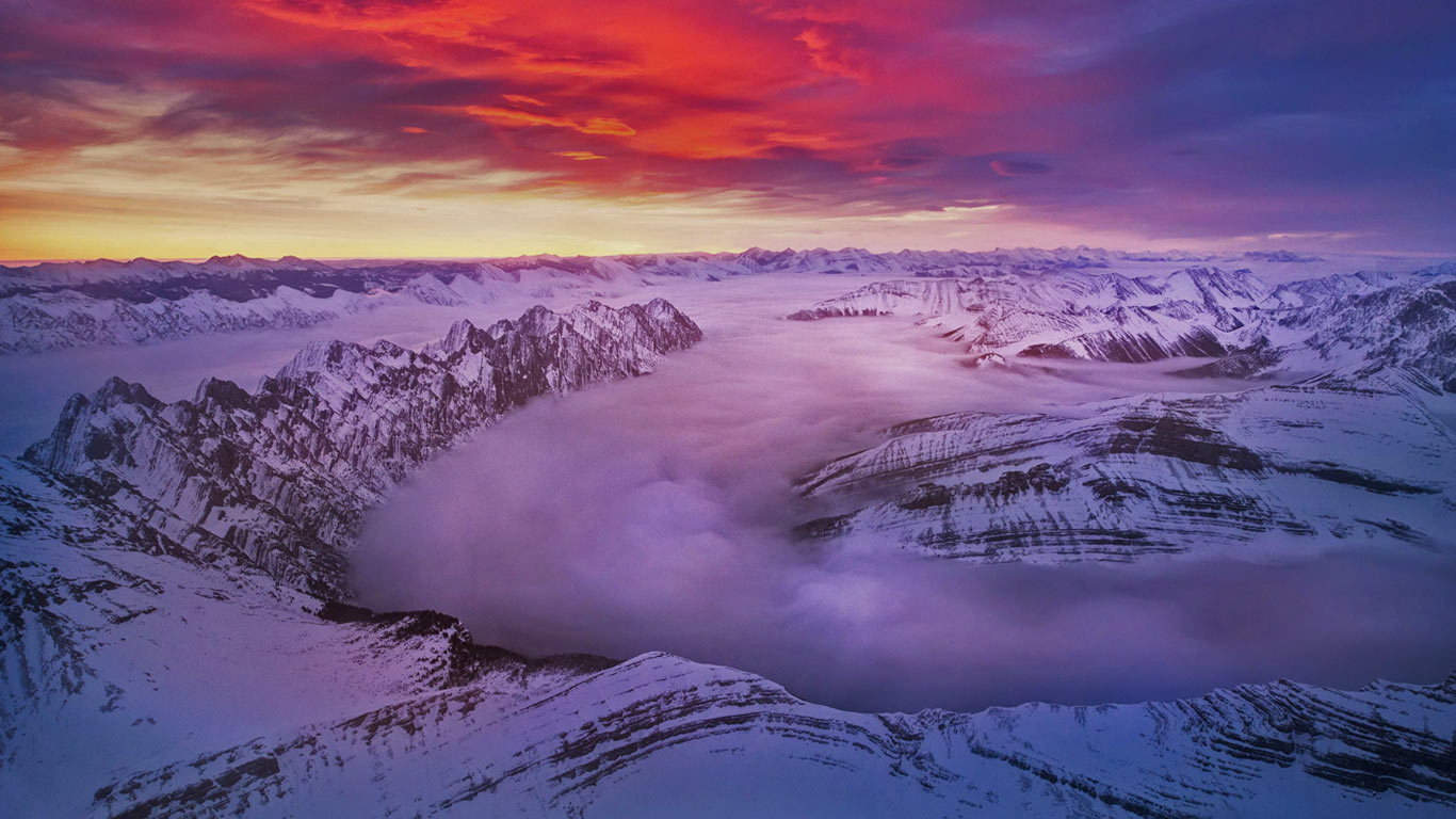 加拿大，卡那那斯基，艾伯塔-落基山脉 (© Victor Liu/Solent News/REX Shutterstock)(Bing China)