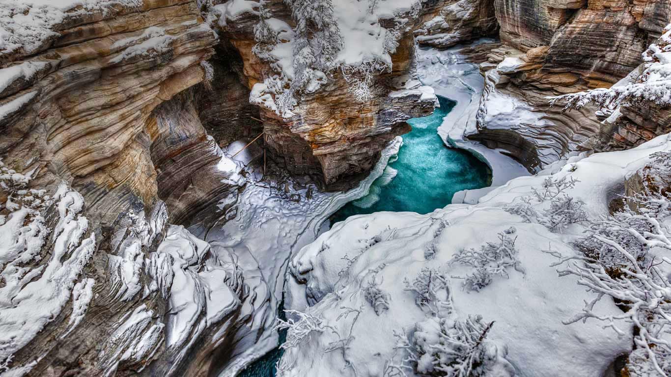 贾斯珀国家公园的阿萨巴斯卡河，加拿大 (© Ron Harris/Offset)(Bing China)