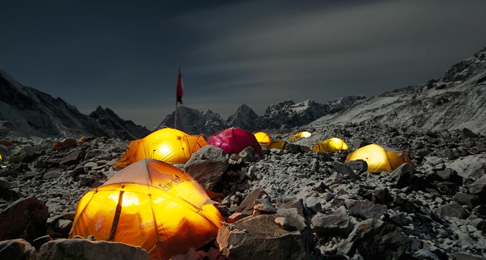 Mt. Everest Base Camp -- Stefen Chow/Aurora Photos &copy; (Bing United States)