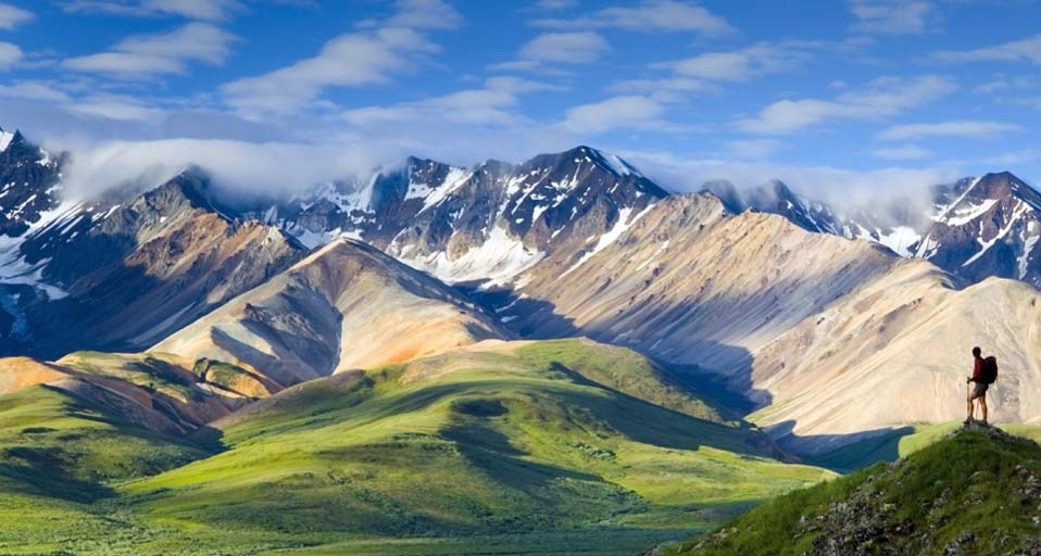 Polychrome Pass overlooking the Alaska Range, Denali National Park, Alaska -- Alaska Stock/age fotostock &copy; (Bing United States)