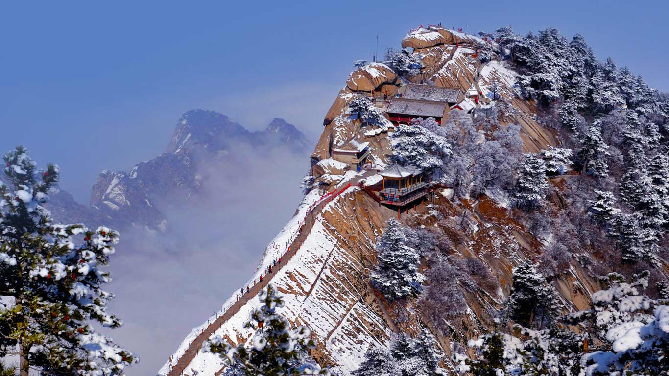 中国，陕西省，华山 (© Tao Ming/REX Shutterstock)(Bing China)