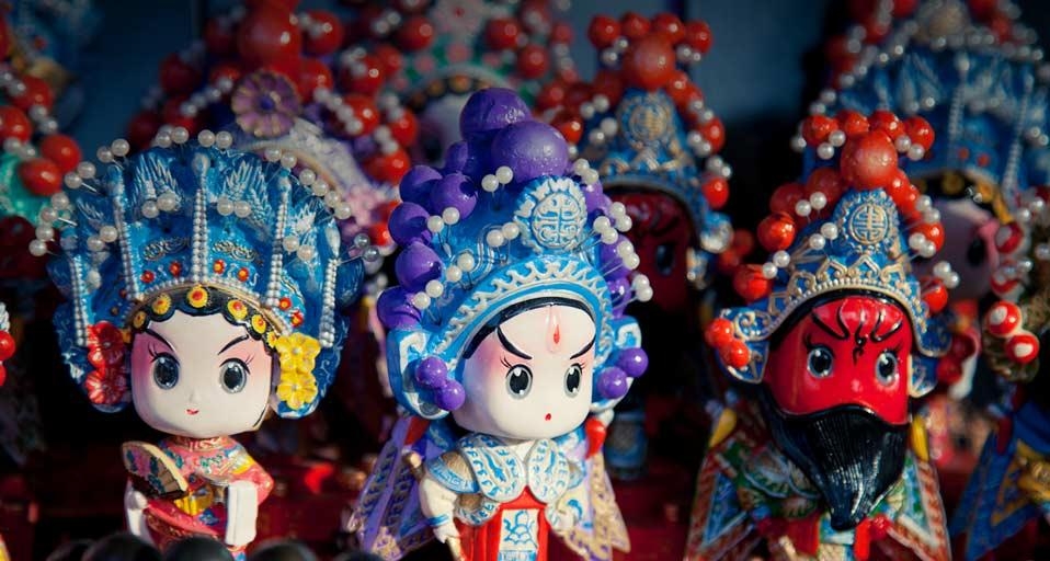 中国西安，京剧人偶 (© eastphoto/Flickr Open/Getty Images) &copy; (Bing China)