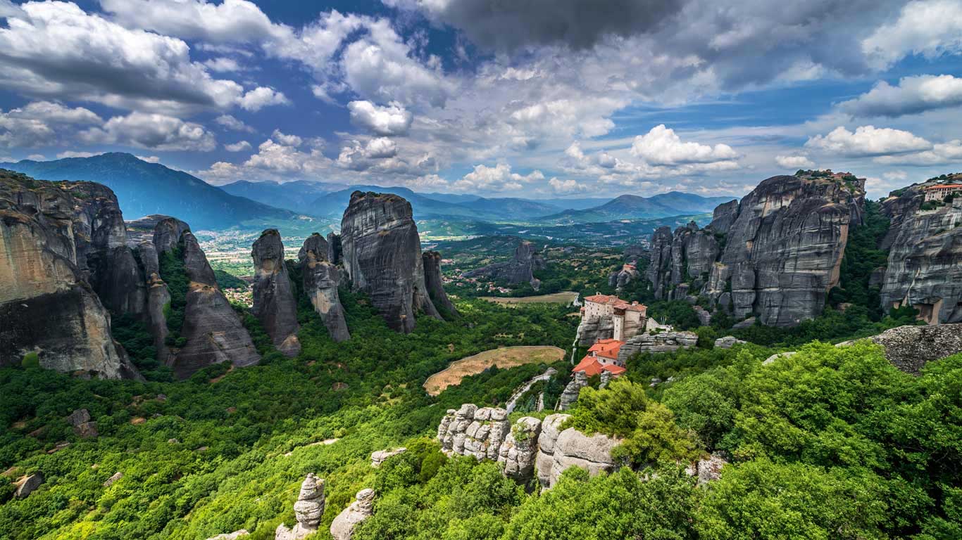 米特奥拉的Roussanou修道院 ，希腊 (© Stian Rekdal/Nimia)(Bing China)
