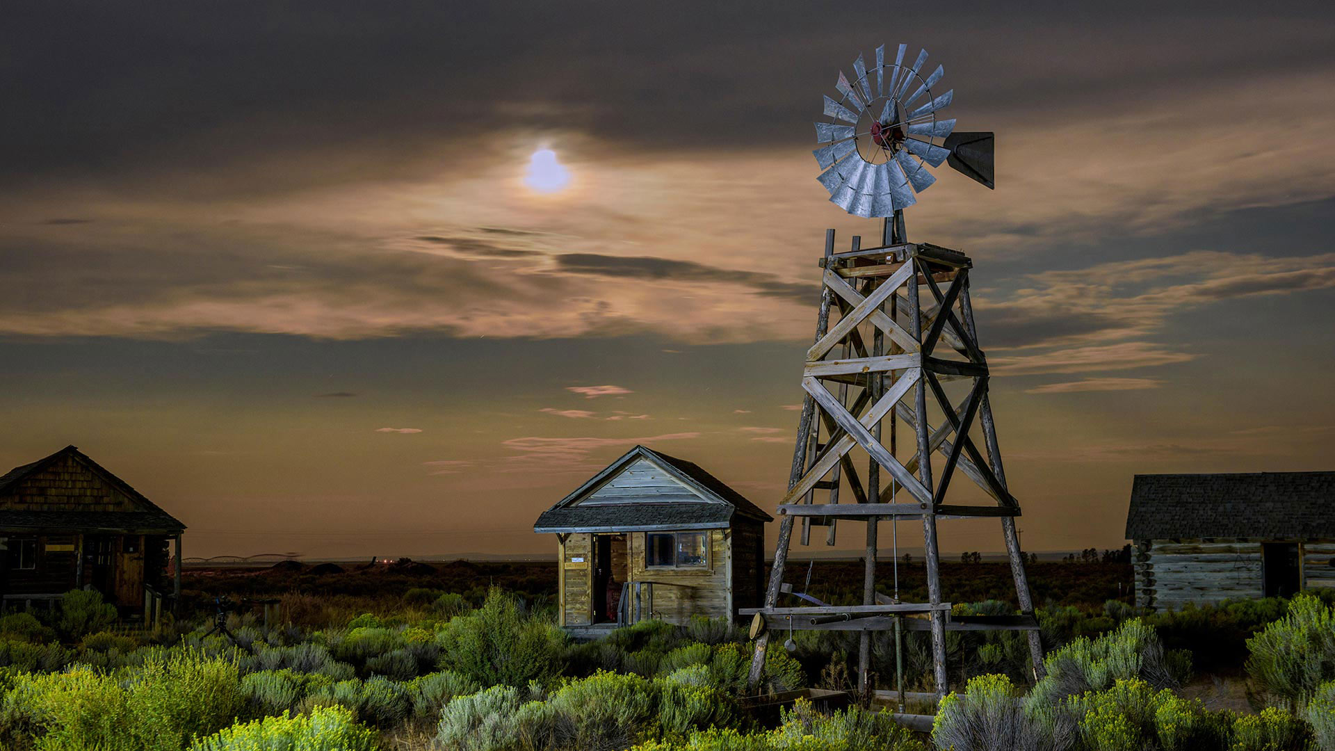 Fort Rock Valley Historical Homestead博物馆，俄勒冈 (© Prisma by Dukas Presseagentur GmbH/Alamy)(Bing China)
