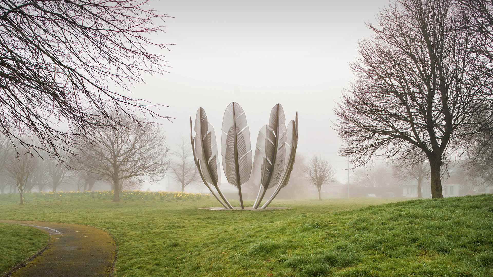 The sculpture 