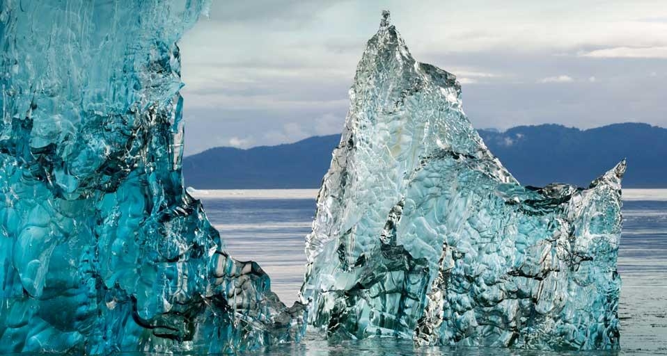 Iceberg near entrance to Holkham Bay, Tracy Arm-Fords Terror Wilderness, Tongass National Forest, Alaska (© Paul Souders/Corbis) &copy; (Bing United States)