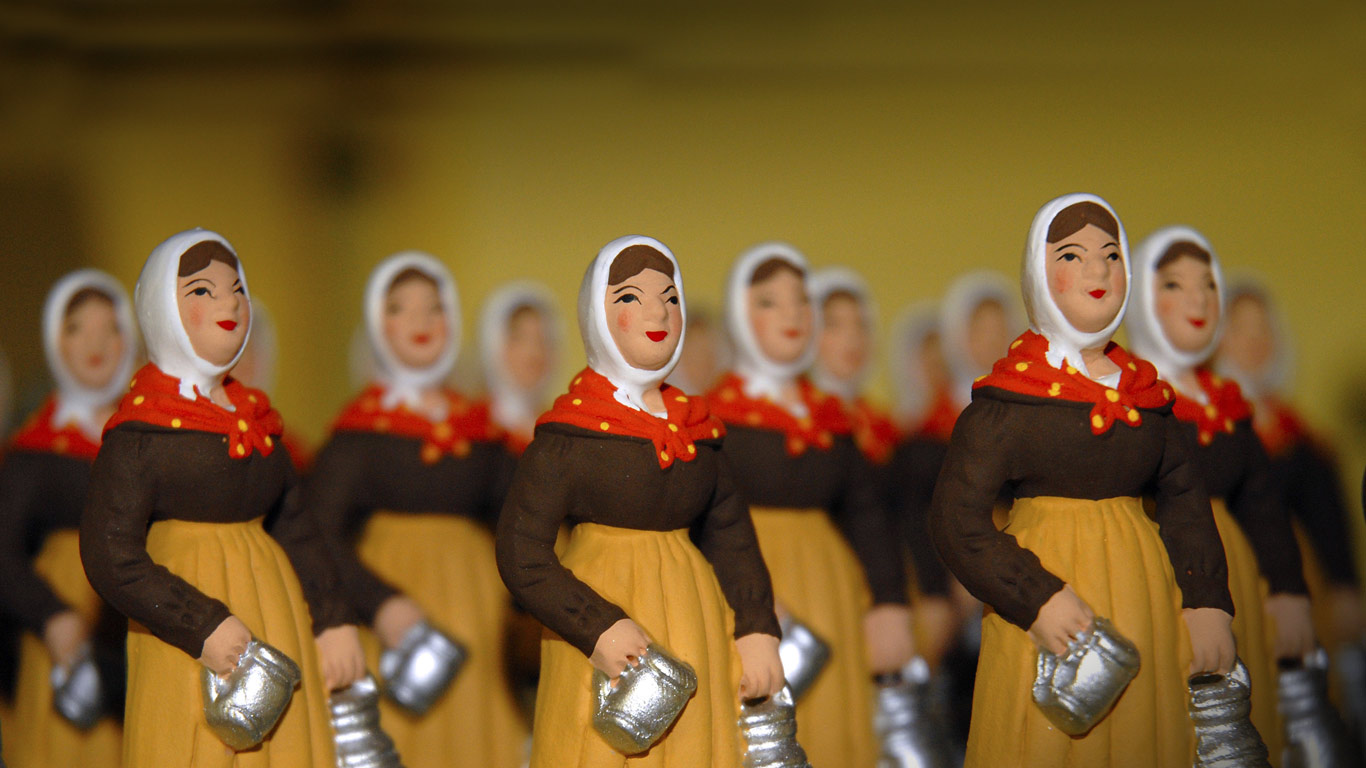 Santons à Marseille,  Bouches-du-Rhône, Provence-Alpes-Côte d’Azur (© Catherine Hansen/Getty Images)(Bing France)