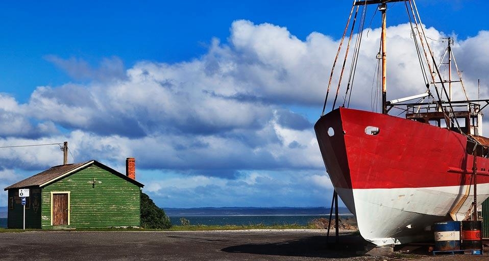Fishing boat in the dock of Stanley, Tasmania, Australia (© SOPA / eStock Photo) &copy; (Bing Australia)