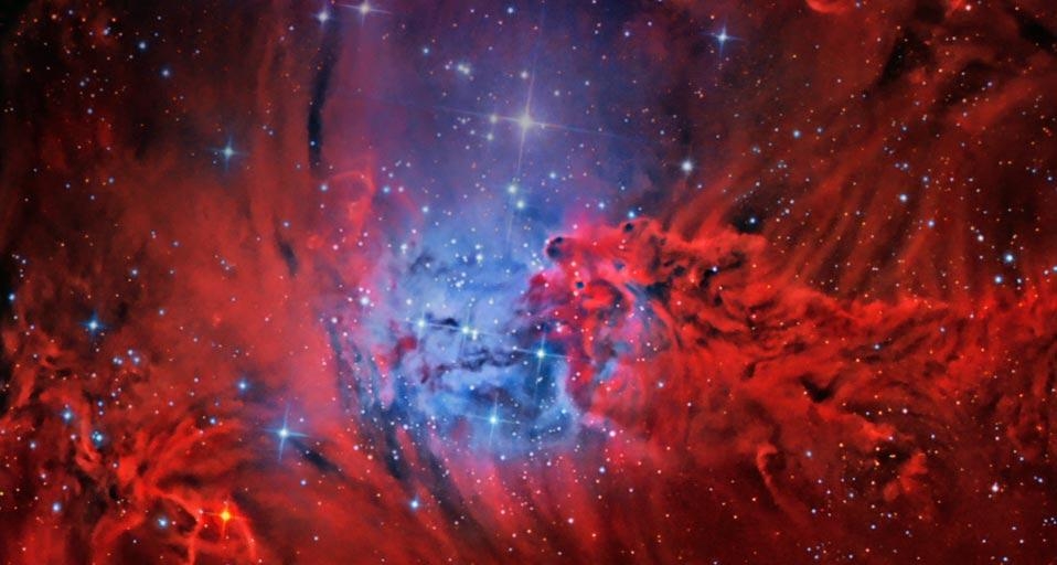 麒麟座的狐狸皮星云 (© Tony Hallas/Corbis) &copy; (Bing China)