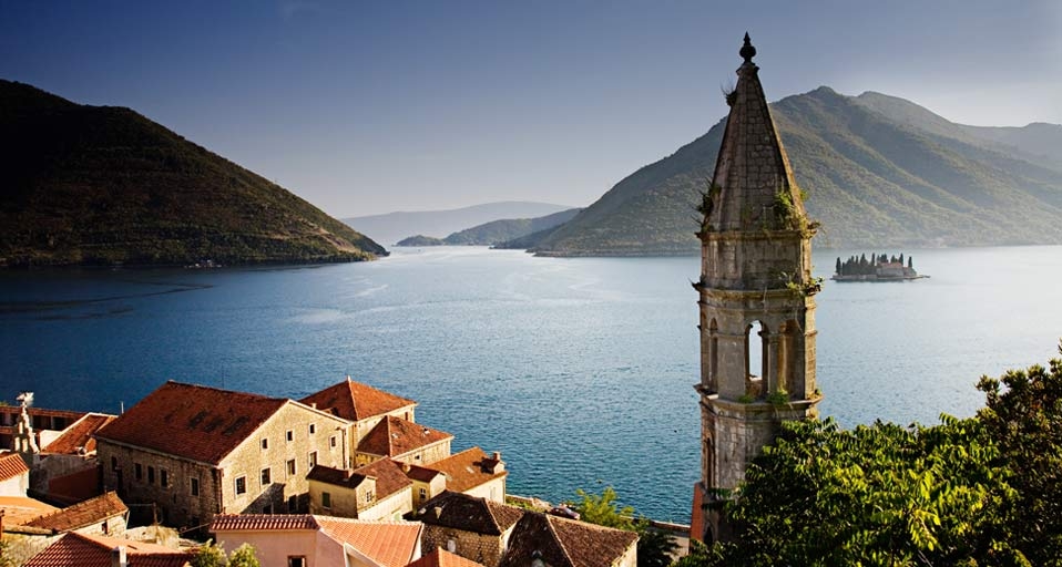 The village of Perast and the Bay of Kotor in Montenegro -- Andy Kerry / Axiom &copy; (Bing Canada)