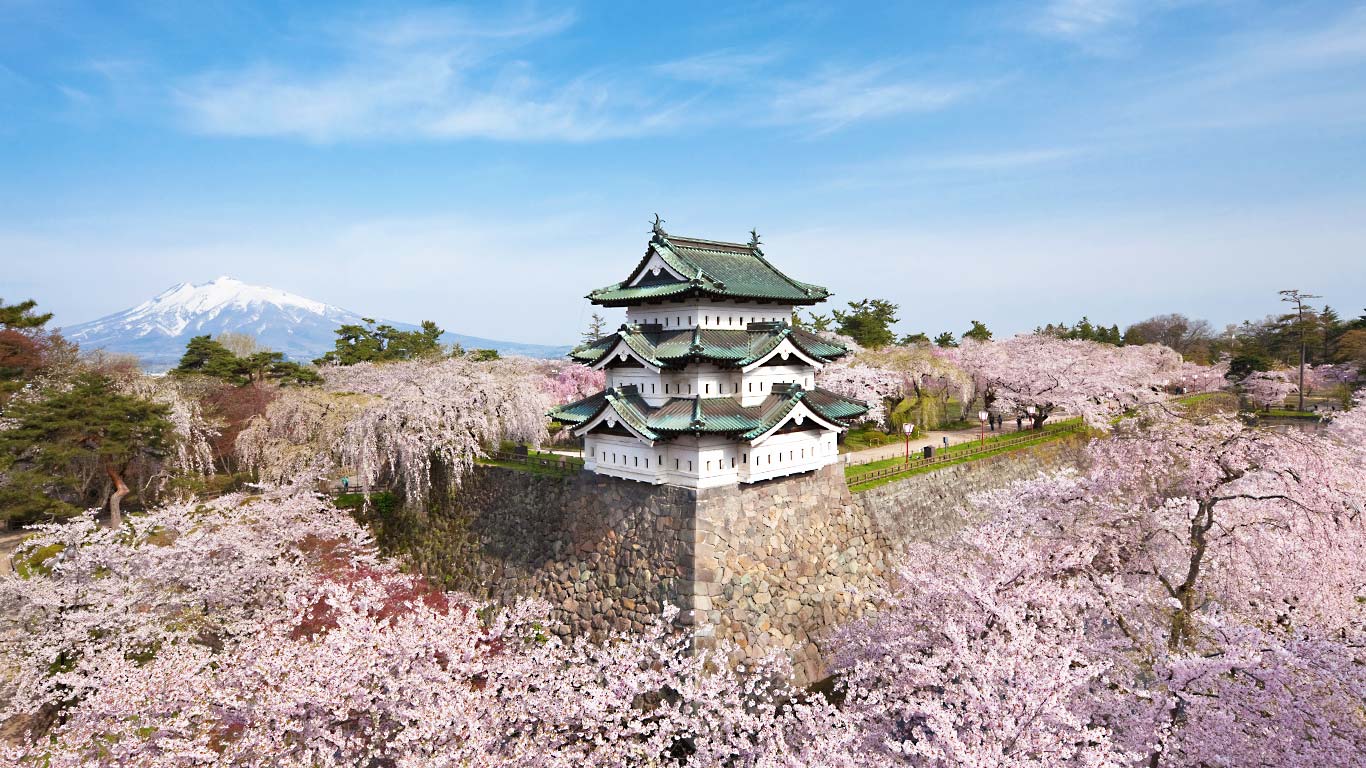 ｢弘前城｣青森, 弘前市 (© Aflo/Corbis)(Bing Japan)