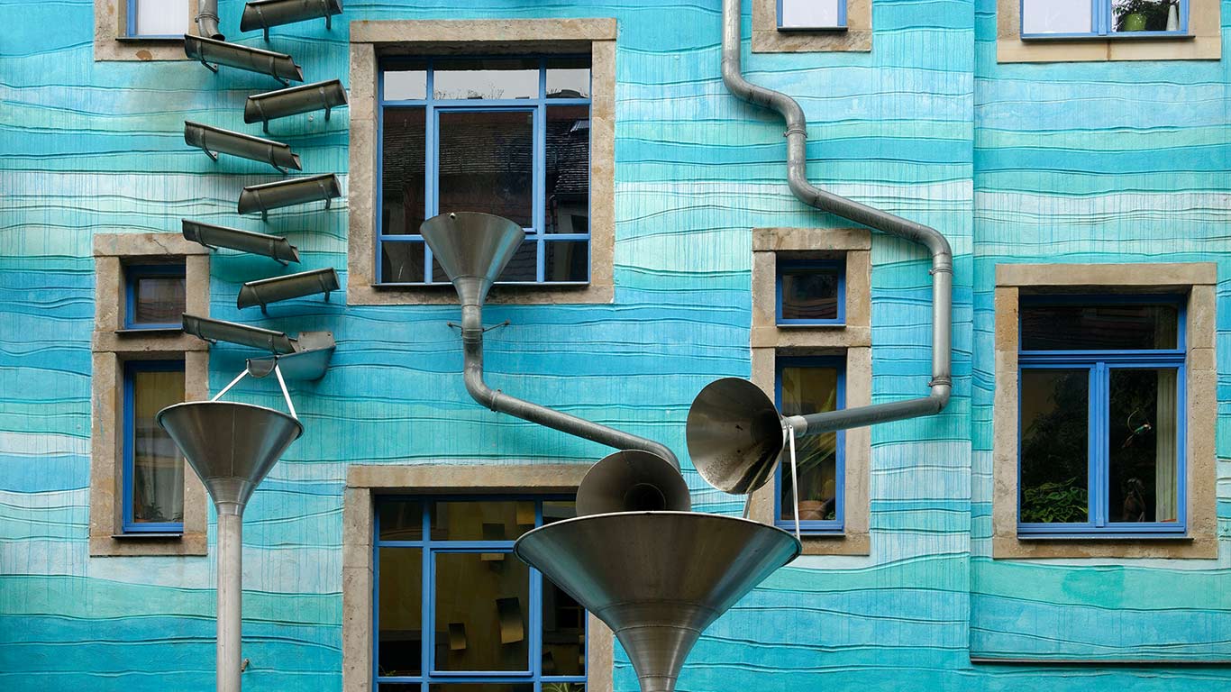 Der Hof der Elemente im Kunsthof Dresden, Sachsen, Deutschland (© Heinz-Joachim Jockschat/Huber Images/eStock Photo)(Bing Deutschland)