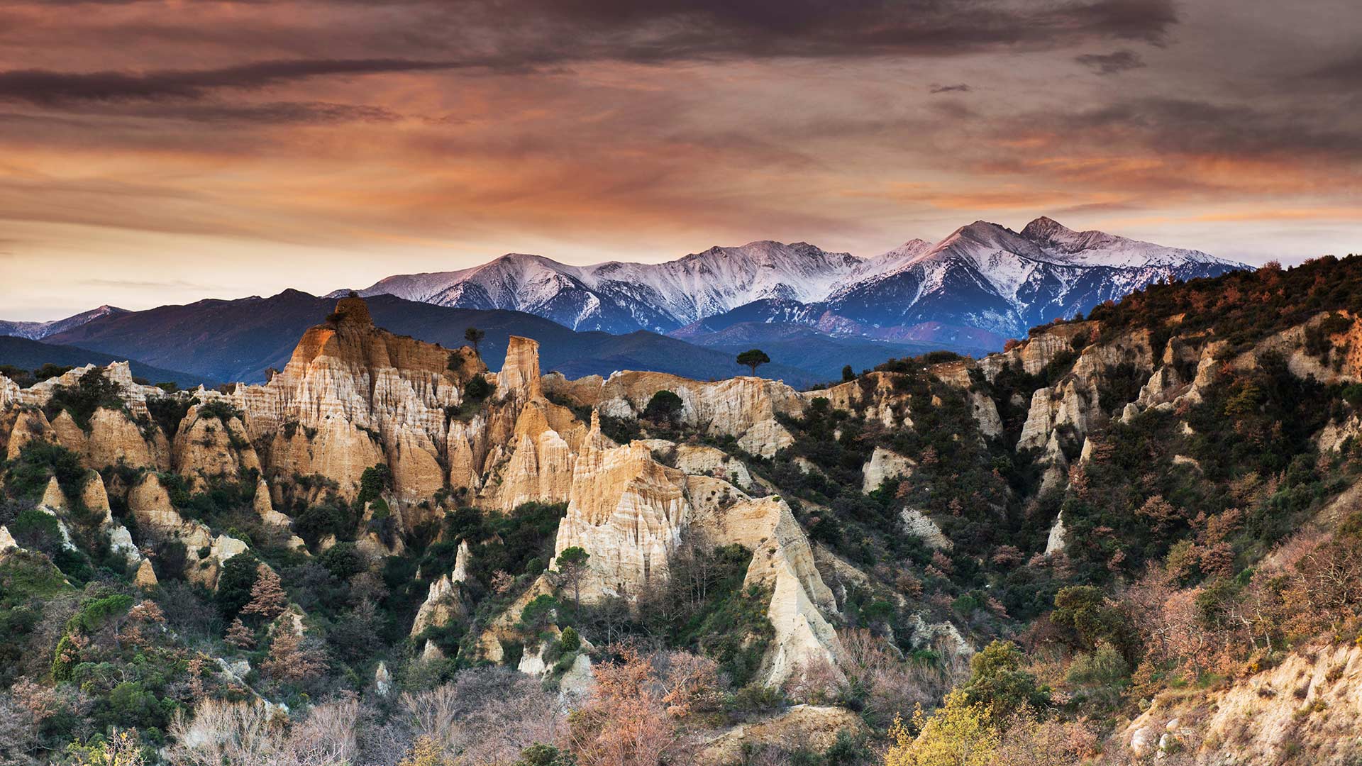 泰河畔伊尔的Les Orgues，法国北加泰罗尼亚 (© SFL Choice/Alamy)(Bing China)