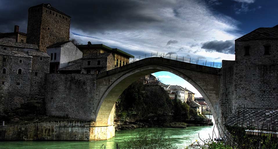 New old bridge over river Neretva, Bosnia and Herzegovina -- Luke Agbaimoni/Getty Images &copy; (Bing Canada)