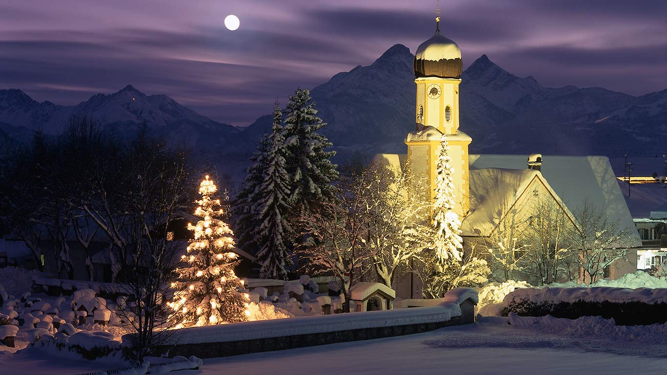 Weihnachten in Wallgau, Bayern, Deutschland (© Huber/Sime/eStock Photo)(Bing Deutschland)