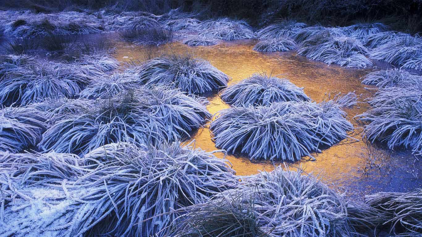 Las Médulas的浓霜，西班牙  (© Juan Carlos Muñoz/age fotostock)(Bing China)
