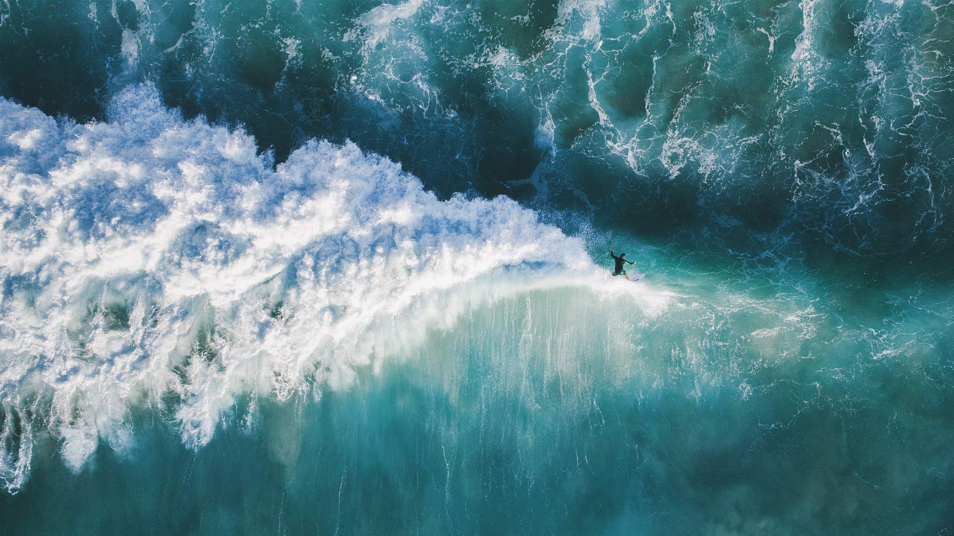 High-angle view of man surfing in the sea, New South Wales (© Benjamin Lee/EyeEm/Getty Images)(Bing Australia)