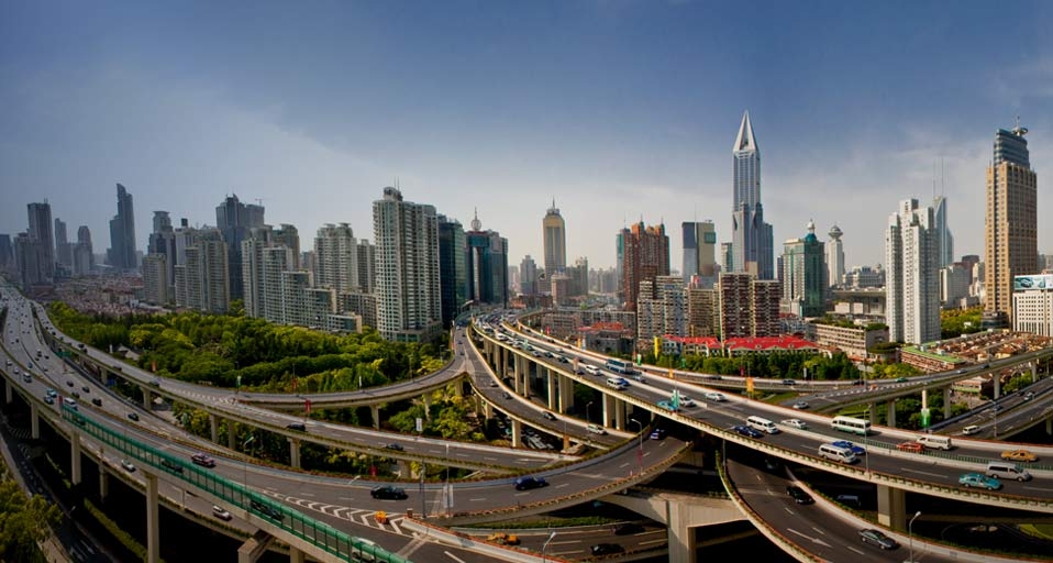 上海高速公路立交桥 -- Jose Fuste Raga/Corbis &copy; (Bing China)