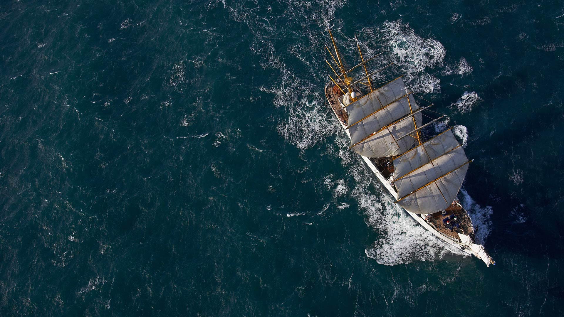 German Navy tall ship Gorch Fock in waters close to Reykjavík, Iceland (© DEEPOL by plainpicture/Henn Photography)(Bing Canada)