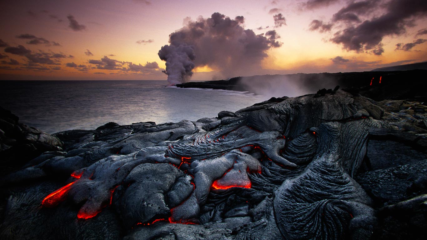 夏威夷火山国家公园，喷发中的基拉韦厄 (© Art Wolfe/Getty Images)(Bing China)