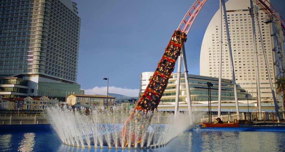 Funfair rollercoaster, Minato Mirai, Yokohama, Japan -- Christian Kober/Robert Harding Travel/Photolibrary &copy; (Bing United States)